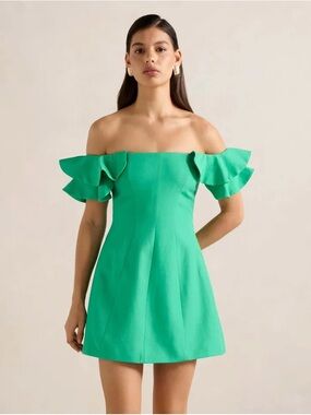 Ever New Off-Shoulder Ruffle Sleeve Mini Dress